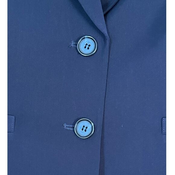 Jones New York Collection Size 10 Navy Blue 2 Button Suit Jacket Blazer Business - Picture 5 of 8